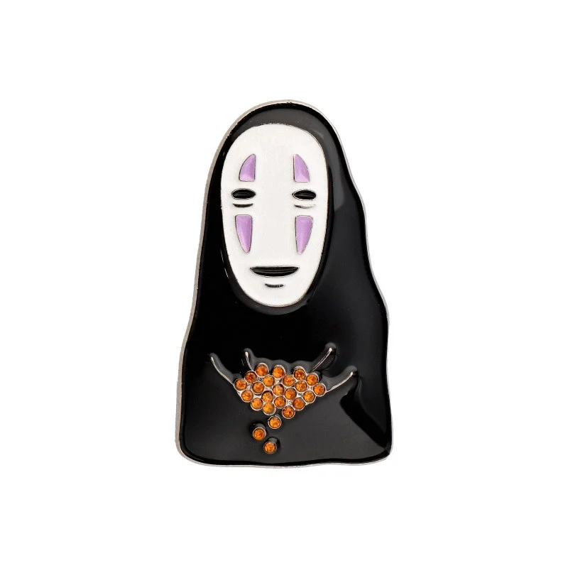 Metal Brooch No-Face 4.5cm - Spirited Away